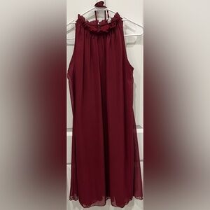 Pinkblush size large burgundy maternity dress